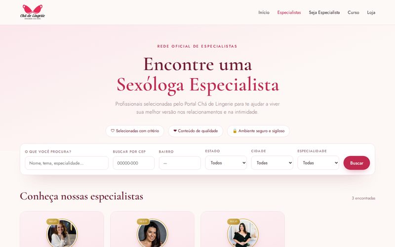 Portal Chá de Lingerie